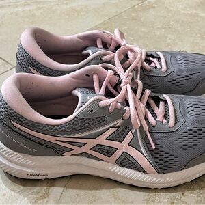 ASICS Women's Athletic Shoes in Gray and Pink